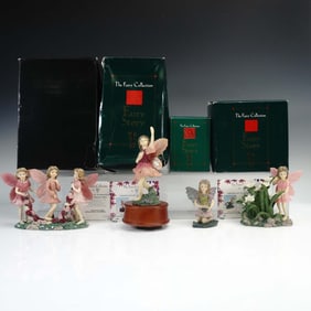 4pc Dezine Ltd. The Fairy Collection Figurines & Music Box with Boxes