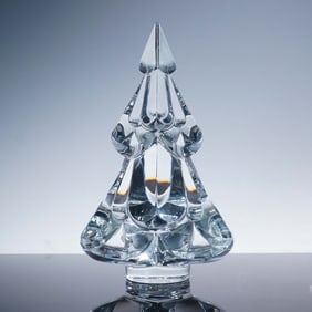 Baccarat Crystal Figurine, Noel Clear Snowy Fir 2812247