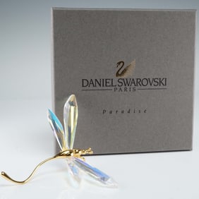 Swarovski Crystal Figurine, Paradise Dragonfly with Box