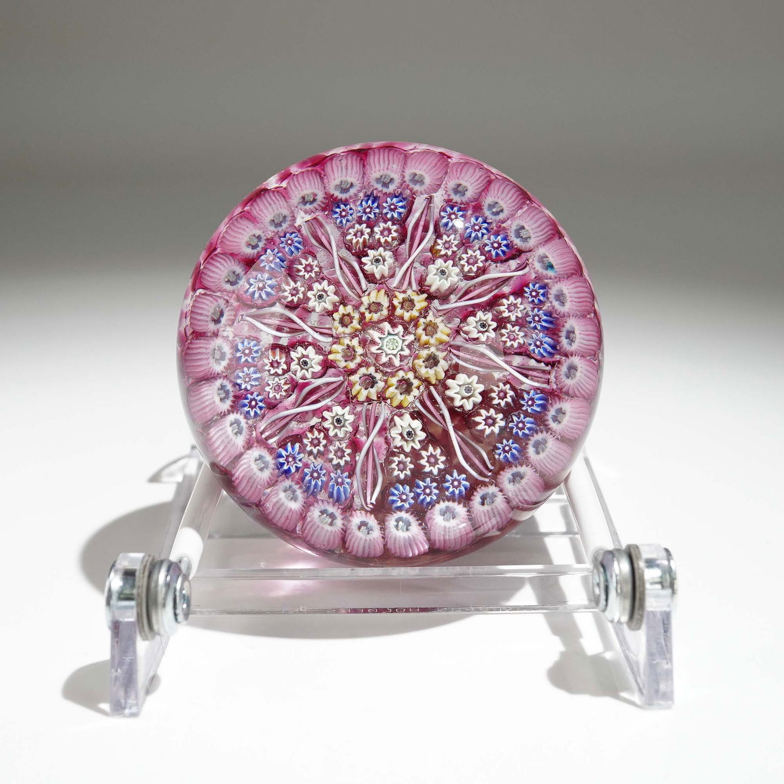 Perthshire Art Glass Paperweight, Millefiori Canes (1 of 2)