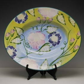 CIC Hand-Painted Ceramic Platter