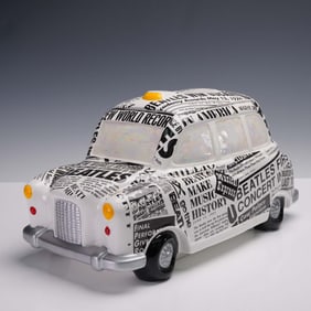 Beatles Newspaper Taxi Cookie Jar by Vandor