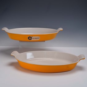 2pc Le Creuset Enamel Baking Dishes