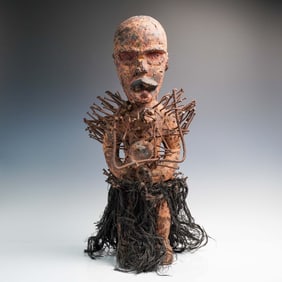 Nkisi Nkondi Nail Fetish Power Figure, Congo