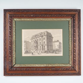 Harper's Weekly, 1869 Engraving A. T. Stewart Fifth Avenue Residence