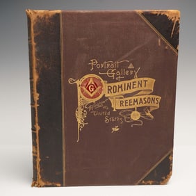 Antique 19th Century Portrait Gallery of Prominent Freemasons, Vol. II