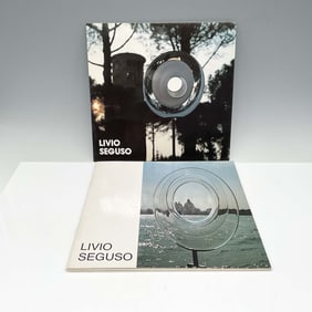 2pc Livio Seguso, Sculptor - Exhibit at Heller Gallery & Art