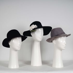3pc Women's 100% Wool Hats - French, Georgi for Neiman Marcus, Sz. Small