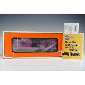 Lionel O Gauge 6-26271 AEC Glow in The Dark Purple Boxcar