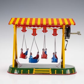 Chinese Tin Wind UP Swing Ride Toy