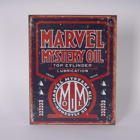 Marvel Mystery Oil Advertising Sign