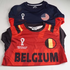 2pc FIFA World Cup Qatar 2022 Soccer Shirt Lot