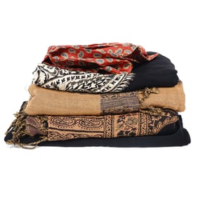 5pc Women's Wraps, Includes Yves Saint Laurent Silk