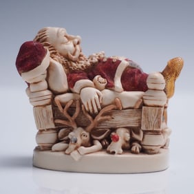 Harmony Kingdom Handmade Knackered Nick Box by Peter Calvesbert