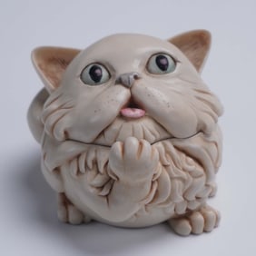 Harmony Kingdom Treasure Jest Figurine, Last Cat's Meow