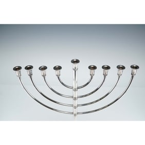 Christofle Silver Plated Hanukkah Menorah