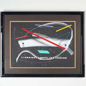 Neil Loeb, Abstract Composition Lithograph - Signed