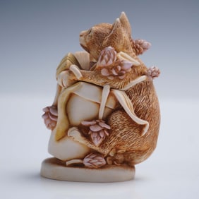 Harmony Kingdom Figurine Box, Algenon Cat with Original Box