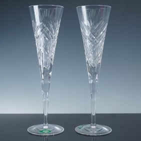 2pc Shannon Crystal Champagne Flutes