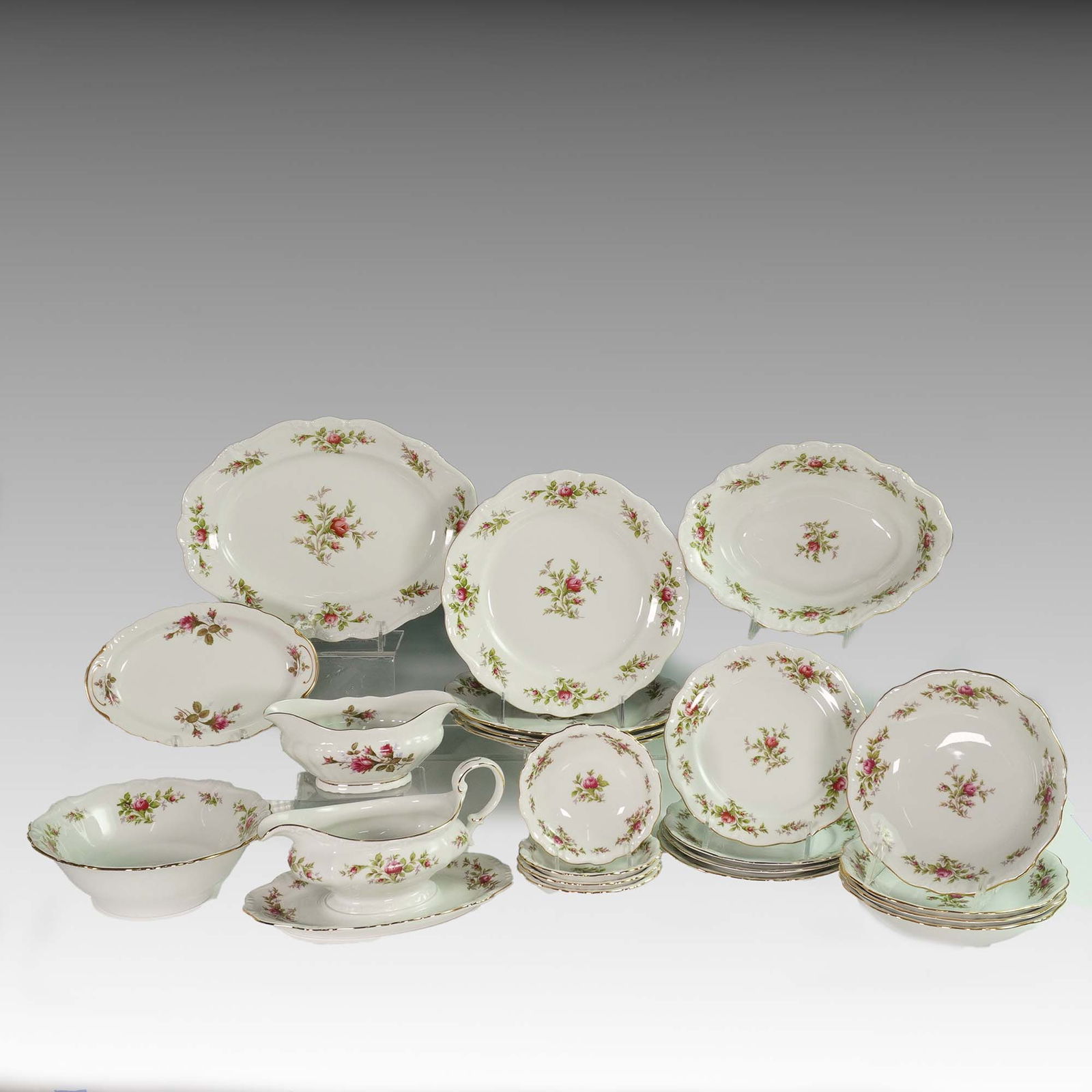 22pc Johann Haviland Moss Rose Fine China Tableware Set (1 of 8)