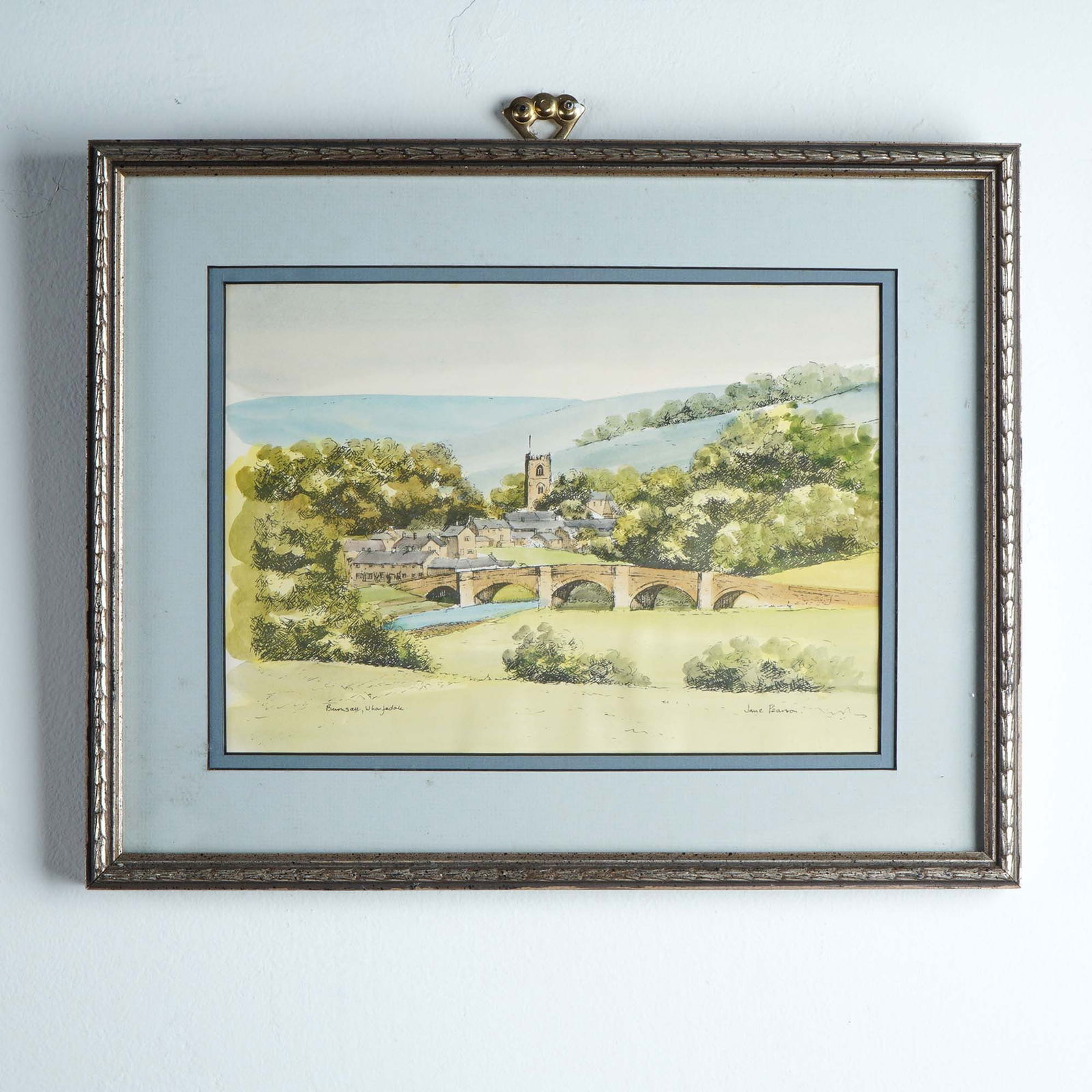 Jane Pearson, Watercolor on Paper, Burnsall Wharfedale, England, Signed (1 of 4)