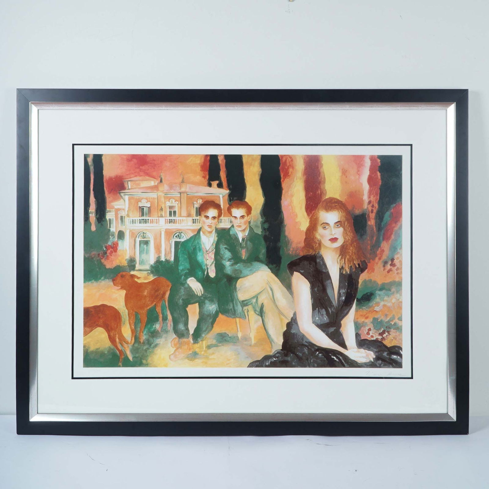 Joanna Zjawinska Serigraph, Tara: Limited edition hand-signed serigraph by Polish-American artist Joanna Zjawinska, titled Tara. Known for her theatrical, romantic style, Zjawinska's work blends realism and impressionism, often portra