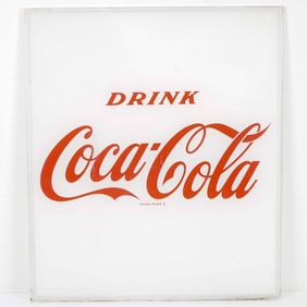 Coca-Cola Panel Sign, Red Script Logo