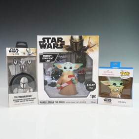 3pc Star Wars Mandalorian Holiday Decor & Collectibles