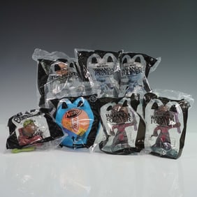 7pc McDonald's Marvel Studios, Disney Pixar, and Nerf Happy Meal Toys