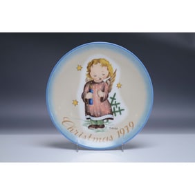 Schmid Christmas Plate 1979, Starlight Angel