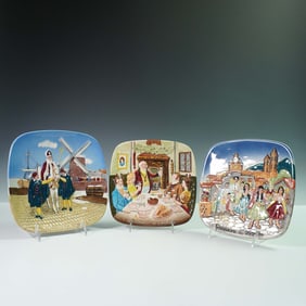 3pc Beswick Collector Plates, Christmas Around the World