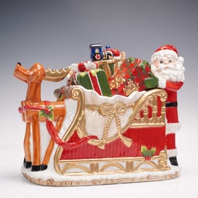 Coleen Christian Burke Fitz & Floyd Reagan White House Cookie Jar, Toyland