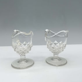 Pair of Art Glass Children's Creamer Jugs