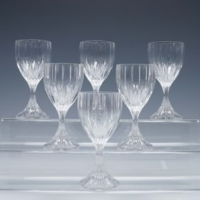 6pc Mikasa Crystal Wine Glasses, Park Lane