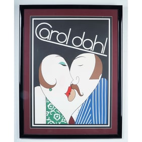 Carol Dahl, Limited Edition Serigraph, Lovers, Signed