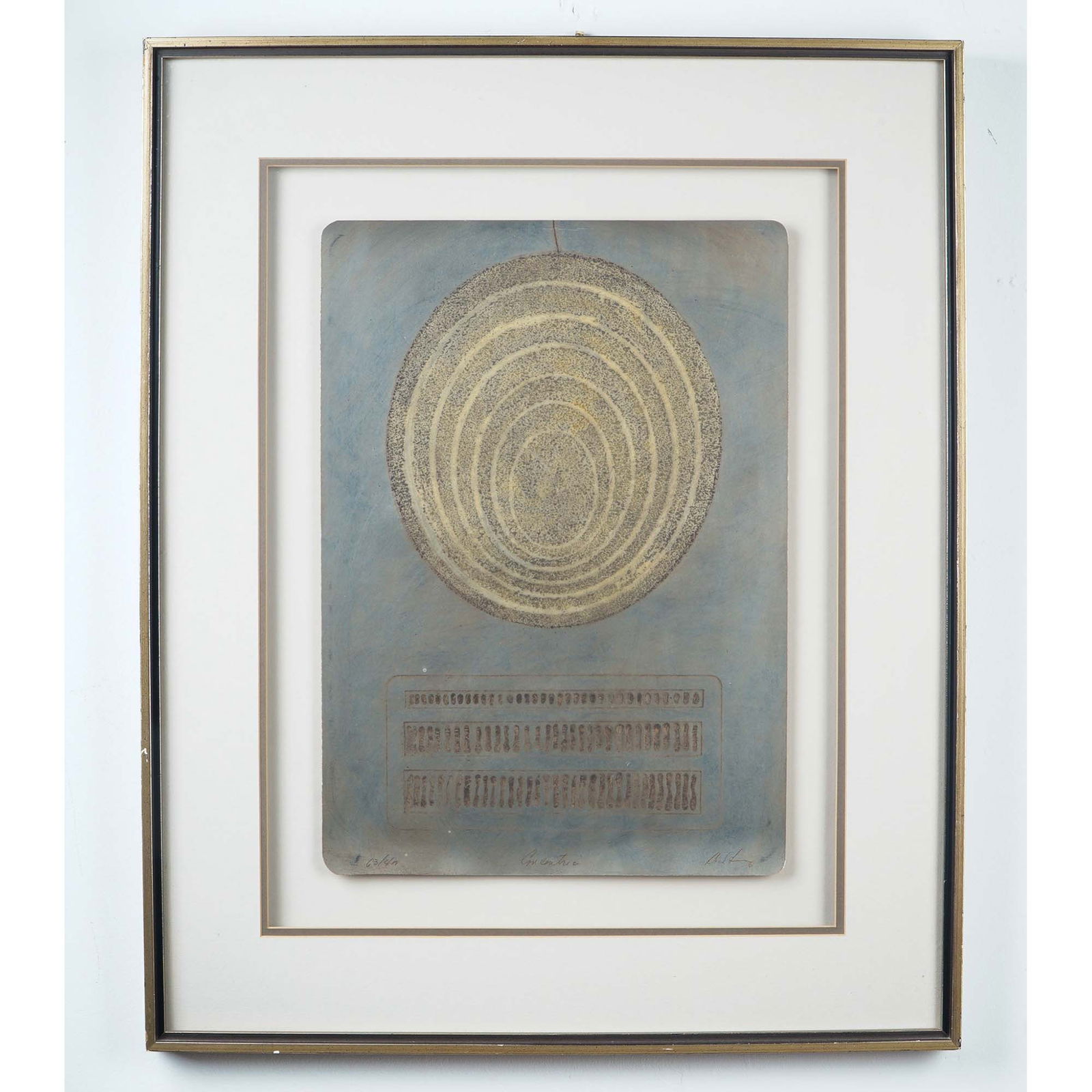 Concentric Abstract Mixed Media Print, Signed & Numbered (1 of 7)