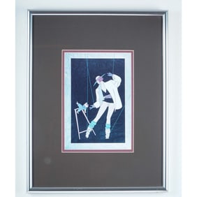 Jorge Acevedo Rafael, Signed and Numbered Serigraph on Paper, Sisters