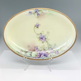 Oval Porcelain Floral Dish
