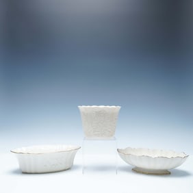 3pc Lenox Fine China Vase and Centerpiece Bowls