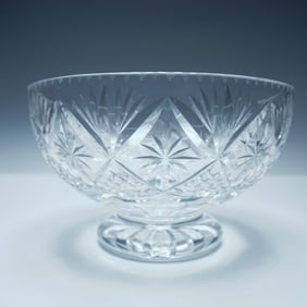 Cut Crystal Pedestal Bowl