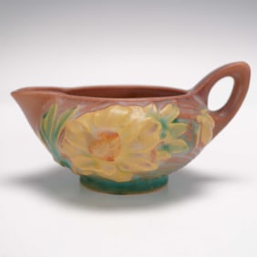 Roseville Pottery Creamer, Peony