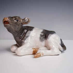 Royal Copenhagen Porcelain Figurine, Calf Lying Down 1072