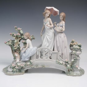 Lladro Porcelain Figurine, Bridge of Dreams #1879
