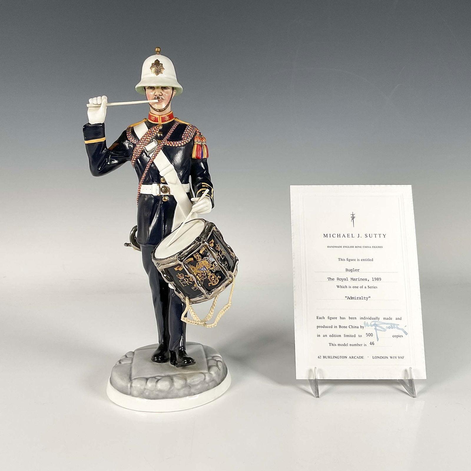Michael Sutty Figurine, Bugler, Royal Marines 1989 (1 of 7)