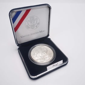 2007-P Proof Silver Dollar Jamestown 400th Anniversary Commemorative Coin