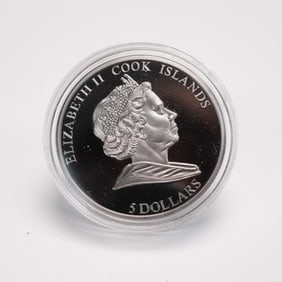 2008 Proof Elizabeth II Pultusk Meteorite 5 Silver Dollar