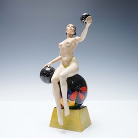 Peggy Davies Ceramics by Andy Moss Exotic Figurine, Isadora