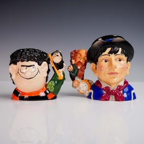 2pc Royal Doulton Character Jugs, Artful Dodger and Dennis & Gnasher