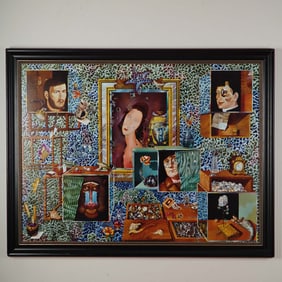 Igor Tulipanov, Giclee on Canvas, Framed Surrealist Composition