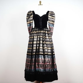 Zandra Rhodes Medieval Style Dress, Size 12